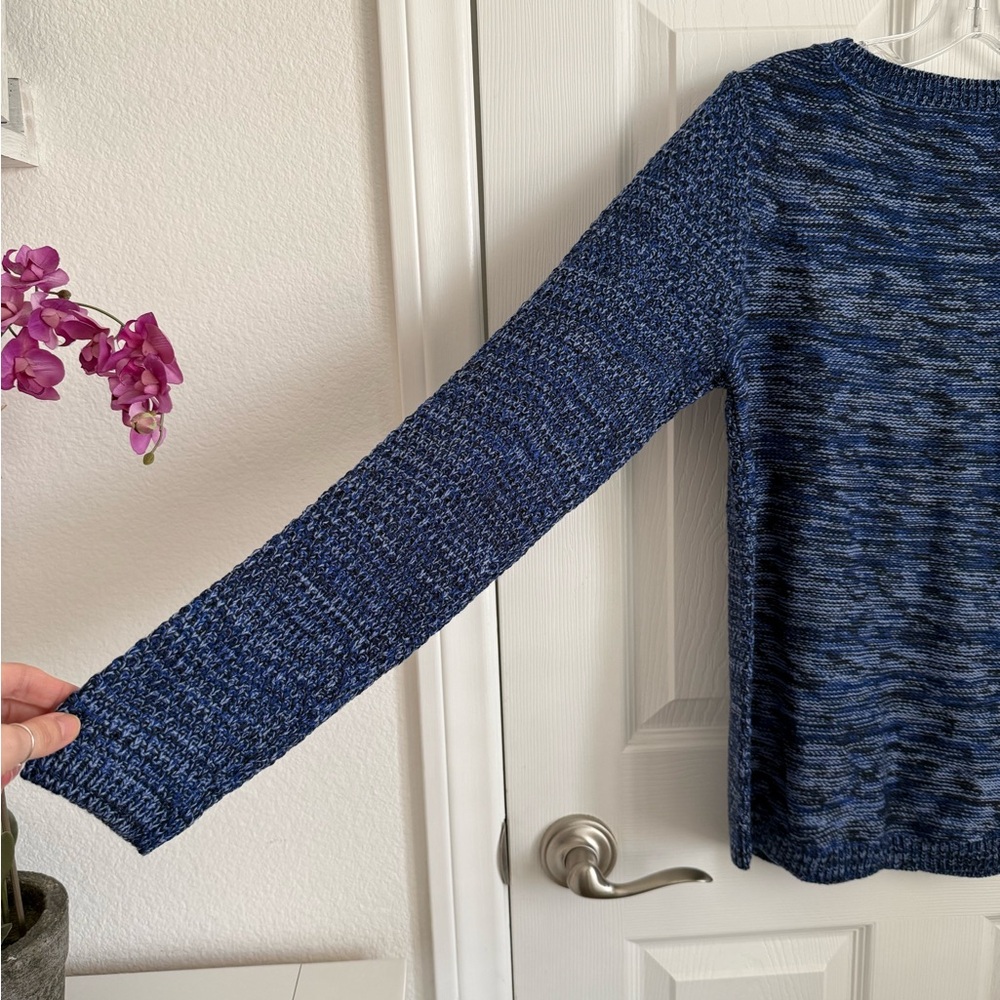 Croft & Barrow Textured Blue Sweater - Picture 5 of 5